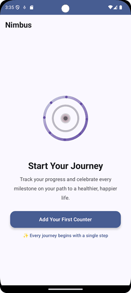 Adding your first counter in Nimbus Clean Time